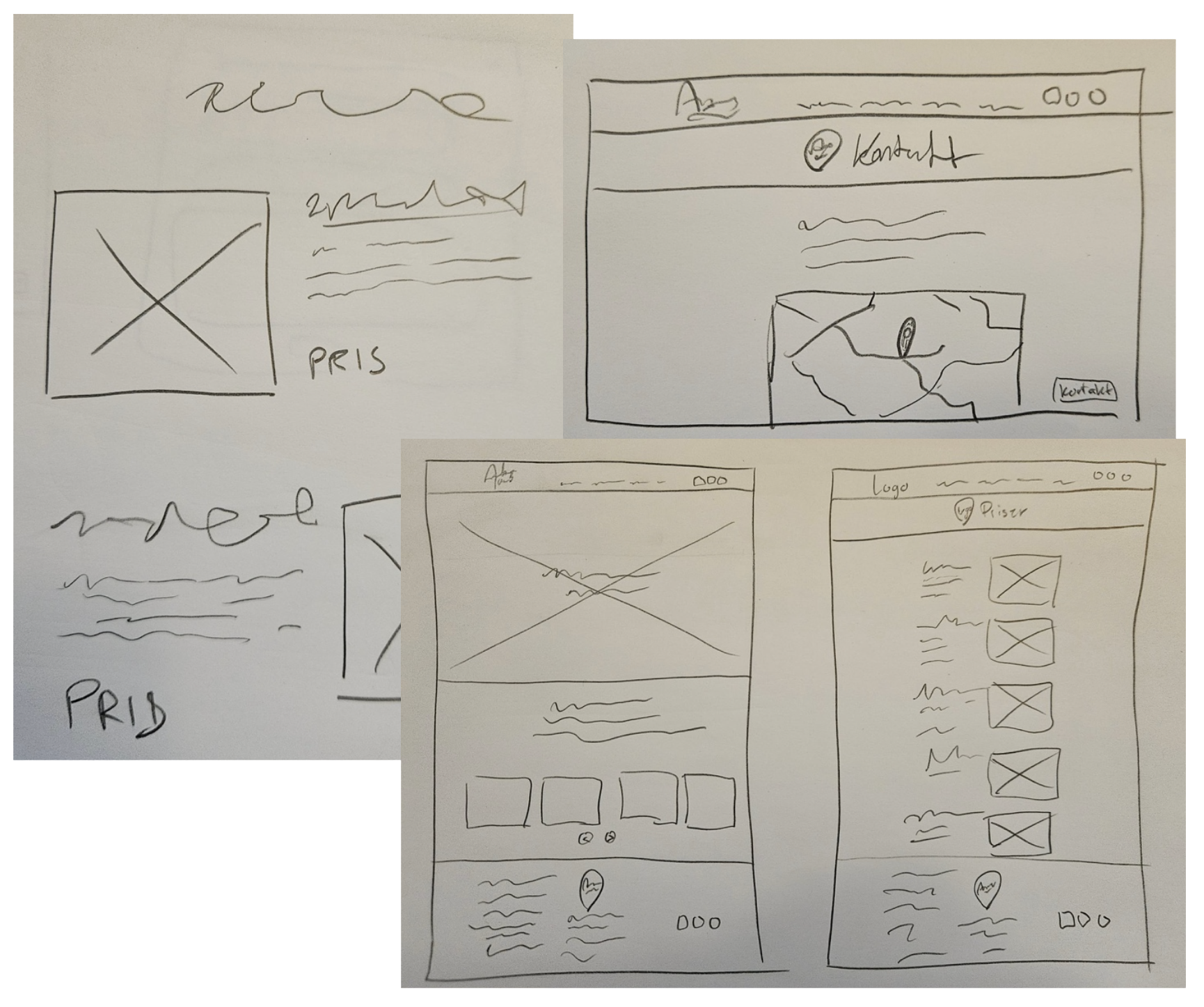 Design og wireframes
